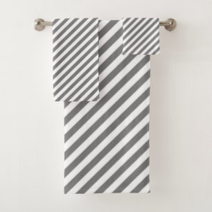 Motif de rayures grises et blanches diagonales