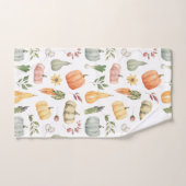 Motif de récolte d'automne Watercolor (Serviette à main)