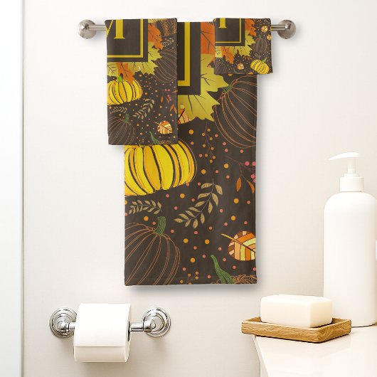 Motif de récolte de citrouilles d'automne