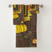 Motif de récolte de citrouilles d'automne (En situation)