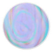 Motif de remous d'arc-en-ciel sur un bouton en (Devant)