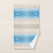 Motif de répétition de salé de rivage côtier (Serviette à main)
