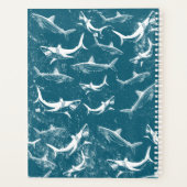 Motif de requins bleus détendu Nom personnalisé (Dos)