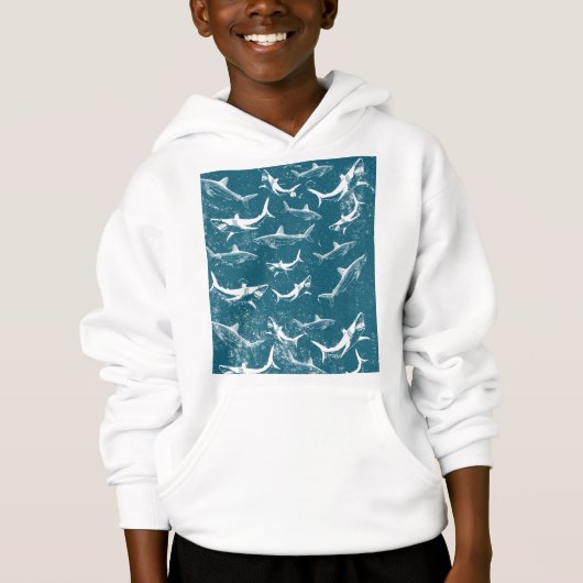 Motif de requins bleus en détresse (Devant)