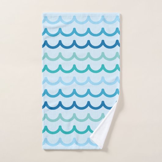 Motif de ressacs abstrait (Serviette à main)