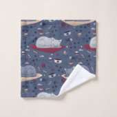 Motif de rêve de chats doux et confortable (Gant de toilette)