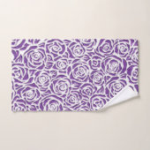 Motif de rose pourpre doux (Serviette à main)