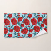 Motif de roses rouges (Serviette à main)