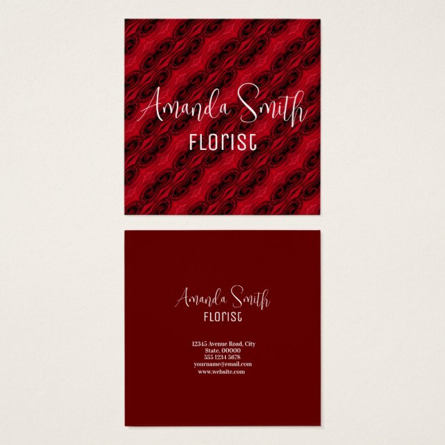 motif de roses rouges (Devant & derrière)