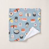 Motif de rouleaux Sushi Nigiri Maki (Gant de toilette)