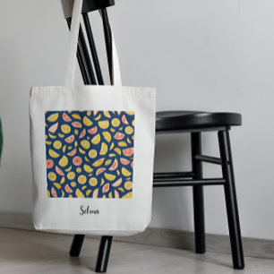 Motif de Sac fourre-tout de citrons juteux