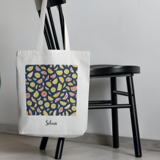 Motif de Sac fourre-tout de citrons juteux
