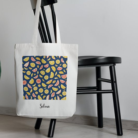 Motif de Sac fourre-tout de citrons juteux