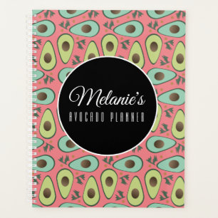 Motif de salade d'avocat et de coriandre