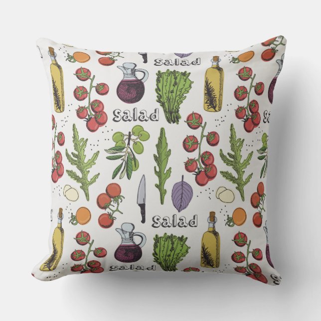 Motif de salade lance des oreillers (Recto)