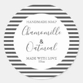 Motif de savon personnalisable Étiquette moderne (Devant)