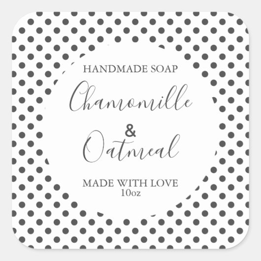 Motif de savon personnalisable Étiquette moderne (Devant)