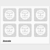 Motif de savon personnalisable Étiquette moderne (Feuille)