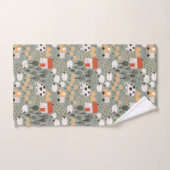 Motif de scène de ferme mignonne (Serviette à main)