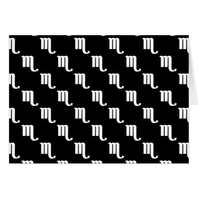 Motif de Scorpion noir et blanc (Devant horizontal)