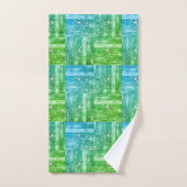 Motif de sébaste nautique  bleu vert (Serviette à main)