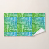 Motif de sébaste nautique  bleu vert (Serviette à main)