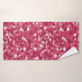 Motif de séquence rose parties scintillant (Serviette de bain)