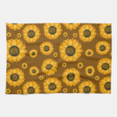 Motif de serviettes de tournesol rustique (Horizontal)