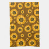 Motif de serviettes de tournesol rustique (Vertical)