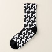 Motif de silhouettes de Bedlington Terrier (Gauche - extérieur)