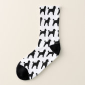 Motif de silhouettes de caniche de jouet (Gauche - extérieur)