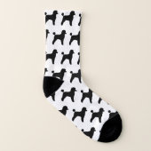 Motif de silhouettes de caniche de jouet (Droite extérieur)
