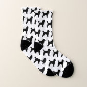 Motif de silhouettes de caniche de jouet (Paire)