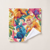Motif de singe Rococo (Gant de toilette)