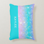 Motif de sirène, Coussin d'accents monogramme pers (Devant(Vertical))