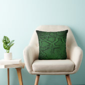 Motif de Snakeskin vert foncé coussin 2 (Chaise)