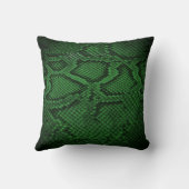 Motif de Snakeskin vert foncé coussin 2 (Verso)