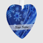 Motif de snowflake numérique bleu (devant)