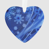 Motif de snowflake numérique bleu (dos)