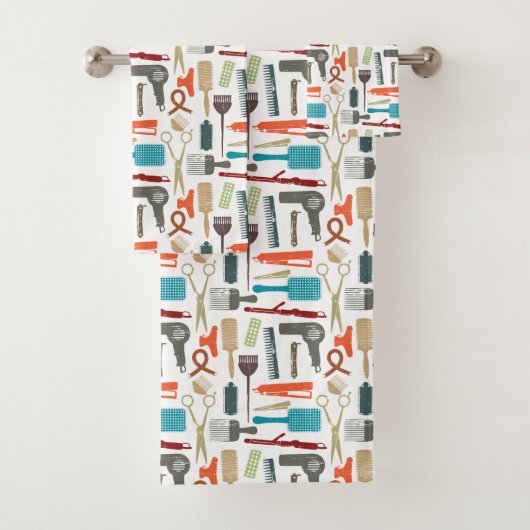 Motif de soins capillaires (En situation)