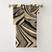 Motif de sol noir et tan (En situation)