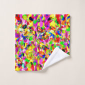 Motif de spectre Abstrait coloré (Gant de toilette)