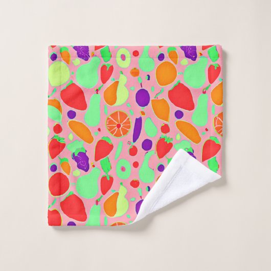 Motif de spectre coloré fruité (Gant de toilette)