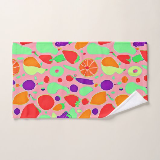 Motif de spectre coloré fruité (Serviette à main)