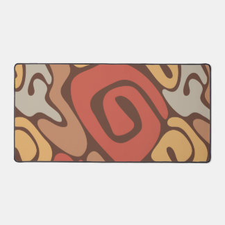 Motif de spirale chaude en cuivré et brun clair