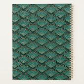Motif de style Art déco en vert turquoise (Dos)