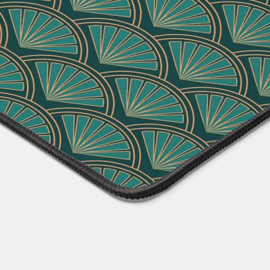 Motif de style Art déco en vert turquoise (Coin)
