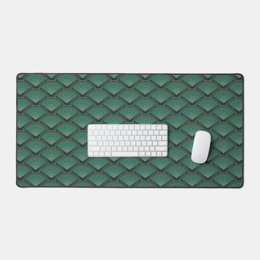 Motif de style Art déco en vert turquoise (Clavier et souris)