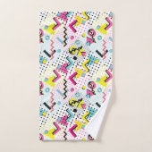 Motif de style postmoderne Memphis (Serviette à main)