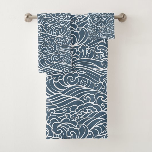 Motif de style Wave japonais (En situation)